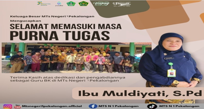 Pelepasan Purna Tugas Guru BK MTsN 1 Pekalongan