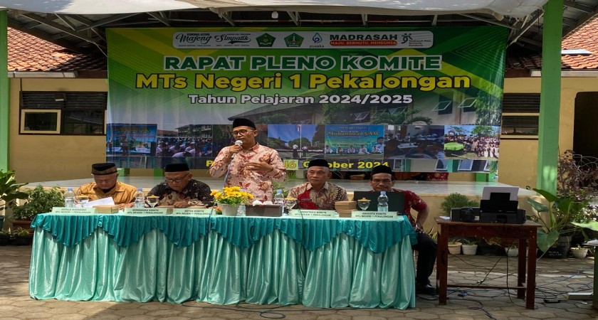 MTs Negeri 1 Pekalongan Gelar Rapat Pleno Komite Sekolah, Bahas Program Kerja dan Kegiatan Akademik