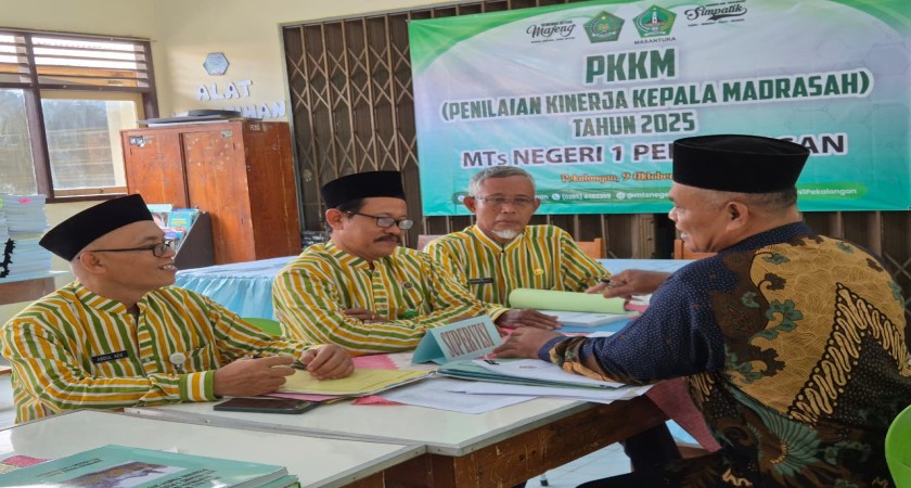 Pelaksanaan PKKM di MTs Negeri 1 Pekalongan Berjalan Lancar, Dua Pengawas Lakukan Penilaian Komprehensif