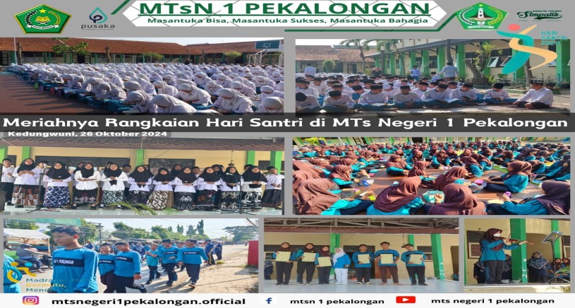 Meriahnya Rangkaian Hari Santri MTs Negeri 1 Pekalongan