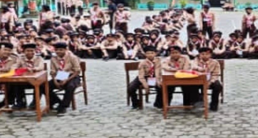MTsN 1 Pekalongan Gelar Lomba Tingkat 1 Pramuka