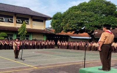 MTsN Gelar Upacara Hari Pramuka, Tanamkan Nilai Disiplin dan Kebersamaan